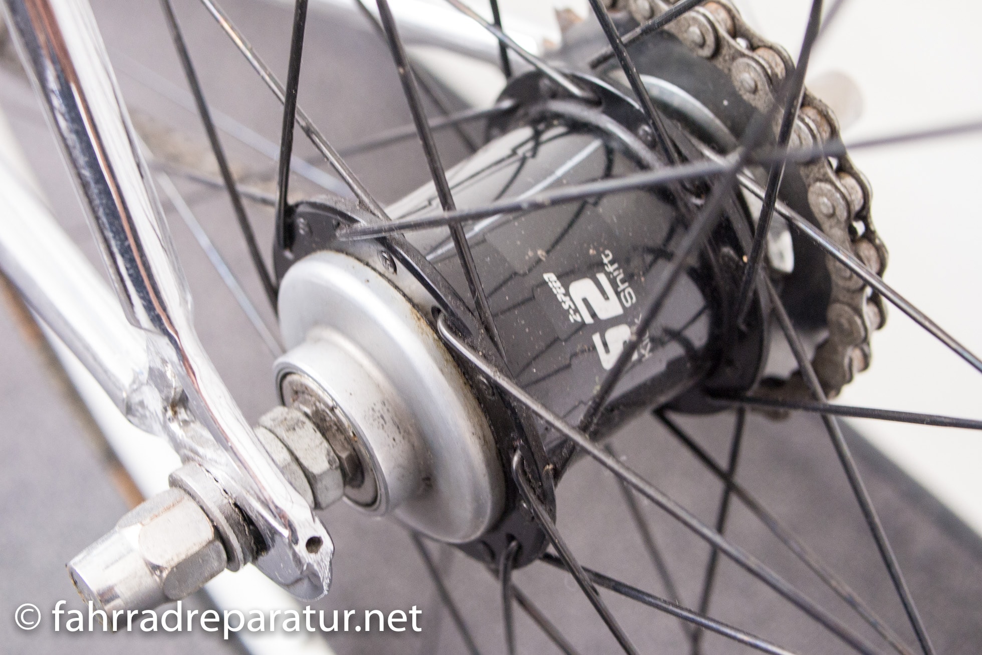 fahrrad hinterachse 6 fach querschnitt zeichnung