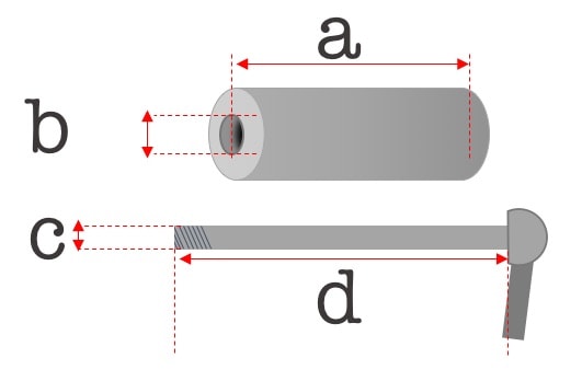 steckachse größe diagramm