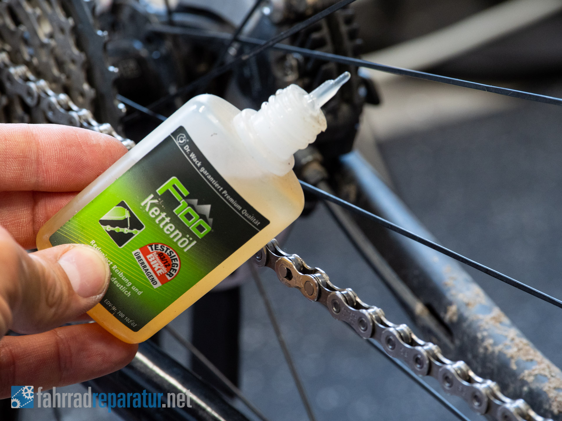 MTB Fahrrad Kettenfett Kettenfließfett Kettenöl Kettenpflege Schmiere 2019 